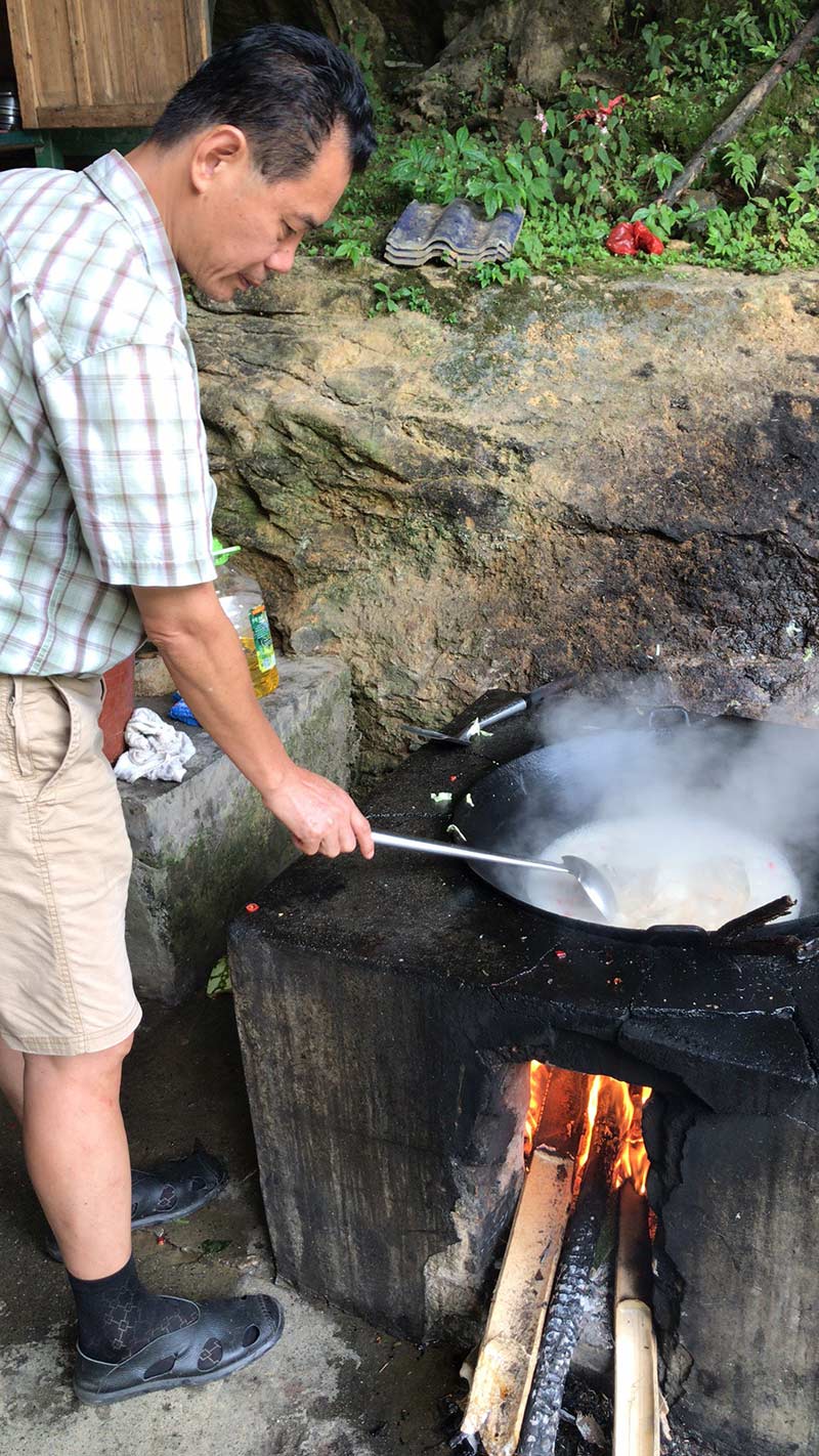 Cooking food